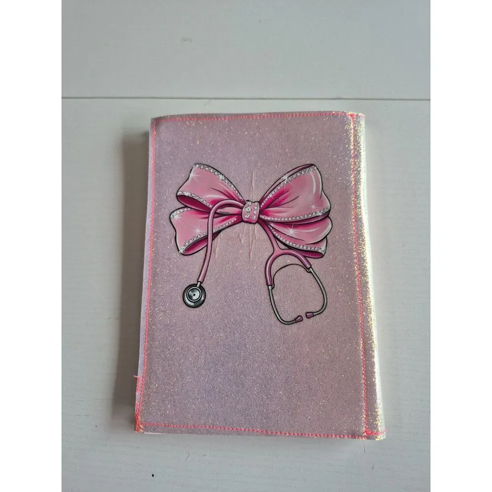 Bow Stethoscope Diamond Notebook - Medical Assistant & Nurse Planner Organizer